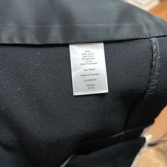 Talbots Black Blazer Jacket Cream Contrast Trim petites - Picture 10 of 10